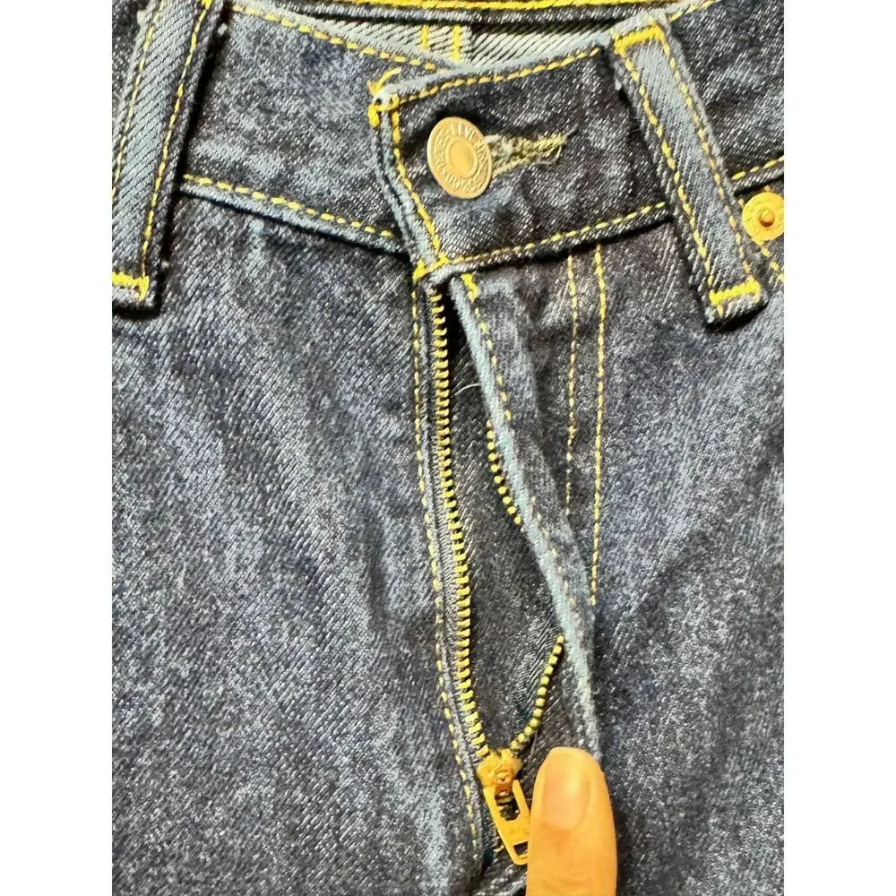 LEVI'S 505 Regular Fit Straight Leg Jeans, Dark Wash, Zip Fly, 29 x 30
